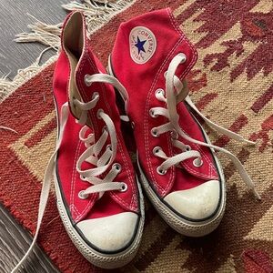 Converse Red Classic High-Top Sneakers